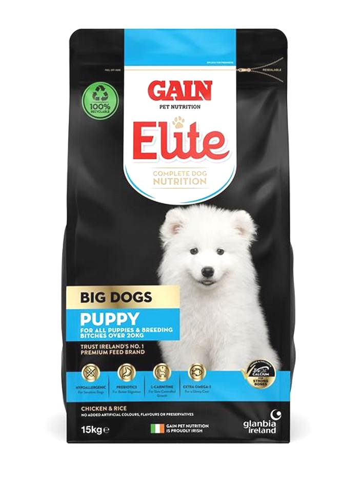 gain elite puppy food 15kg